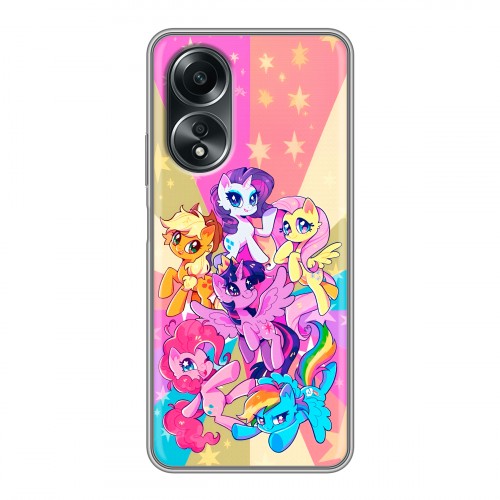 Дизайнерский силиконовый чехол для OPPO A58 4G My little pony Дружба чудо