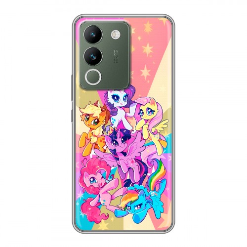 Дизайнерский силиконовый чехол для Vivo V29e My little pony Дружба чудо