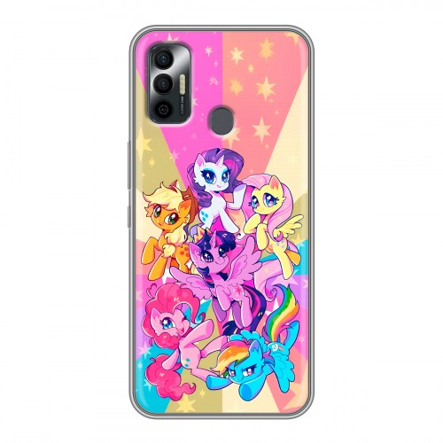 Дизайнерский силиконовый чехол для Tecno Spark 7 My little pony Дружба чудо