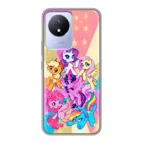 Дизайнерский силиконовый чехол для Vivo Y11 (2023) My little pony Дружба чудо