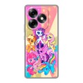 Дизайнерский силиконовый чехол для Itel S23 Plus My little pony Дружба чудо