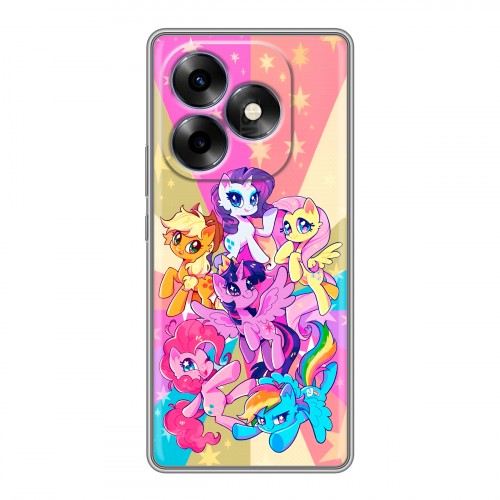 Дизайнерский силиконовый чехол для Itel S23 Plus My little pony Дружба чудо