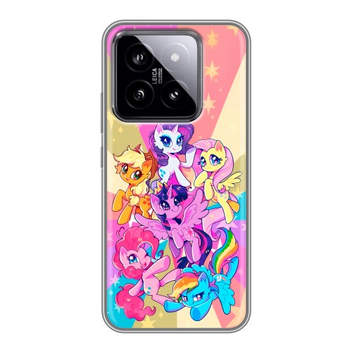 Дизайнерский силиконовый чехол для Xiaomi 14 My little pony Дружба чудо