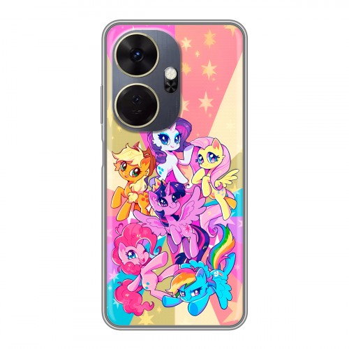 Дизайнерский силиконовый чехол для Itel P55 Plus My little pony Дружба чудо