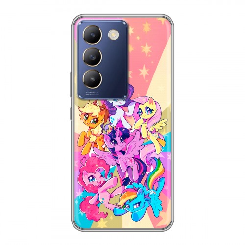 Дизайнерский силиконовый чехол для Vivo V30 Lite My little pony Дружба чудо