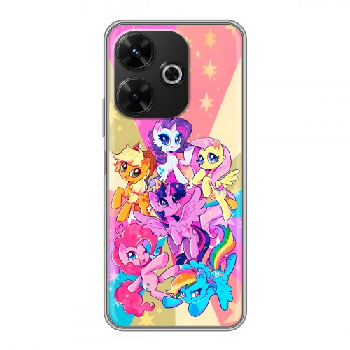 Дизайнерский силиконовый чехол для RedMi 13 4G My little pony Дружба чудо