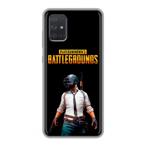 Дизайнерский силиконовый чехол для Samsung Galaxy A71 PUGB ПАГБ