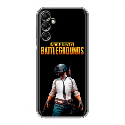 Дизайнерский силиконовый чехол для Samsung Galaxy A14 PUGB ПАГБ