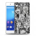 Дизайнерский пластиковый чехол для Sony Xperia Z3+ Ahegao Ахегао Аниме