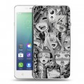 Дизайнерский силиконовый чехол для Lenovo Vibe P1m Ahegao Ахегао Аниме