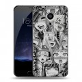 Дизайнерский пластиковый чехол для Meizu Pro 5 Ahegao Ахегао Аниме
