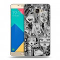 Дизайнерский силиконовый чехол для Samsung Galaxy A9 Ahegao Ахегао Аниме