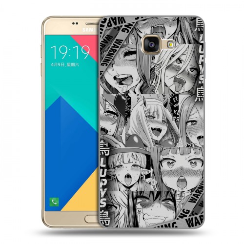 Дизайнерский силиконовый чехол для Samsung Galaxy A9 Ahegao Ахегао Аниме