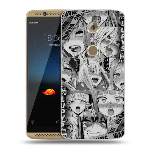 Дизайнерский пластиковый чехол для ZTE Axon 7 Ahegao Ахегао Аниме