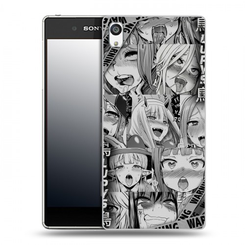 Дизайнерский пластиковый чехол для Sony Xperia E5 Ahegao Ахегао Аниме