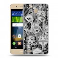Дизайнерский пластиковый чехол для Huawei GR3 Ahegao Ахегао Аниме