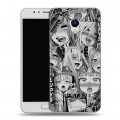 Дизайнерский пластиковый чехол для Meizu M5s Ahegao Ахегао Аниме