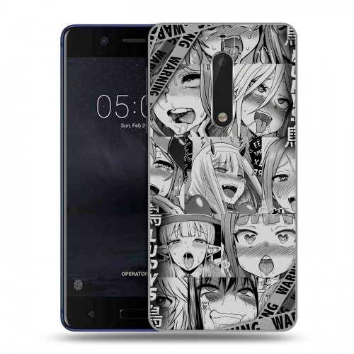 Дизайнерский пластиковый чехол для Nokia 5 Ahegao Ахегао Аниме