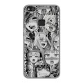 Дизайнерский силиконовый чехол для Huawei P10 Lite Ahegao Ахегао Аниме