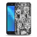 Дизайнерский силиконовый чехол для Asus ZenFone Live Ahegao Ахегао Аниме