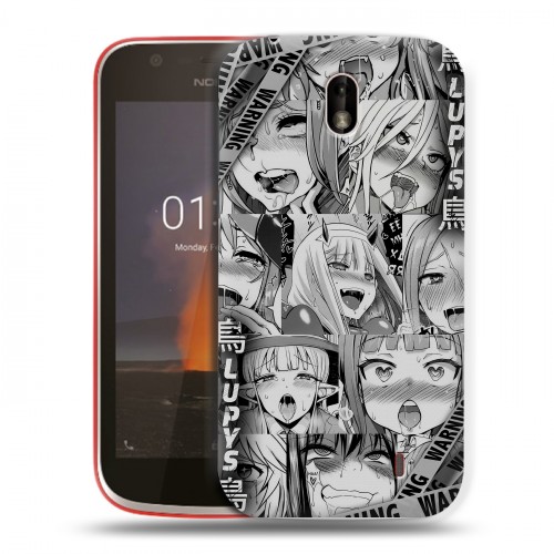 Дизайнерский пластиковый чехол для Nokia 1 Ahegao Ахегао Аниме