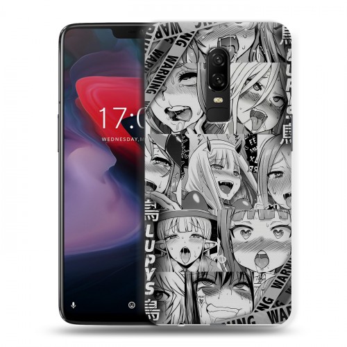Дизайнерский пластиковый чехол для OnePlus 6 Ahegao Ахегао Аниме