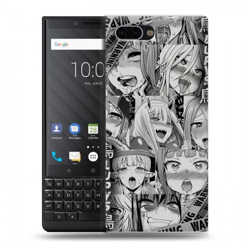 Дизайнерский пластиковый чехол для BlackBerry KEY2 Ahegao Ахегао Аниме