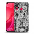Дизайнерский пластиковый чехол для Huawei Nova 4 Ahegao Ахегао Аниме