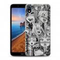 Дизайнерский пластиковый чехол для Xiaomi RedMi 7A Ahegao Ахегао Аниме