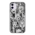 Дизайнерский силиконовый чехол для Iphone 11 Ahegao Ахегао Аниме