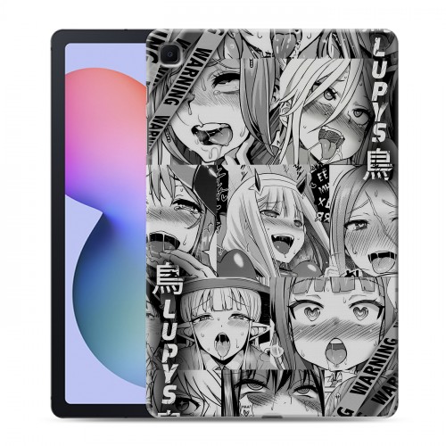 Дизайнерский силиконовый чехол для Samsung Galaxy Tab S6 Lite Ahegao Ахегао Аниме