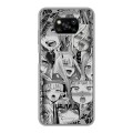 Дизайнерский пластиковый чехол для Xiaomi Poco X3 Ahegao Ахегао Аниме