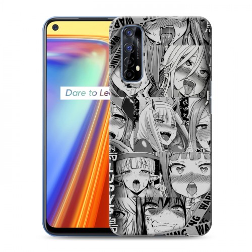 Дизайнерский силиконовый чехол для Realme 7 Ahegao Ахегао Аниме