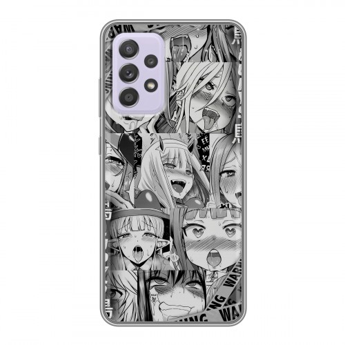 Дизайнерский силиконовый чехол для Samsung Galaxy A52 Ahegao Ахегао Аниме
