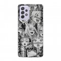 Дизайнерский пластиковый чехол для Samsung Galaxy A72 Ahegao Ахегао Аниме