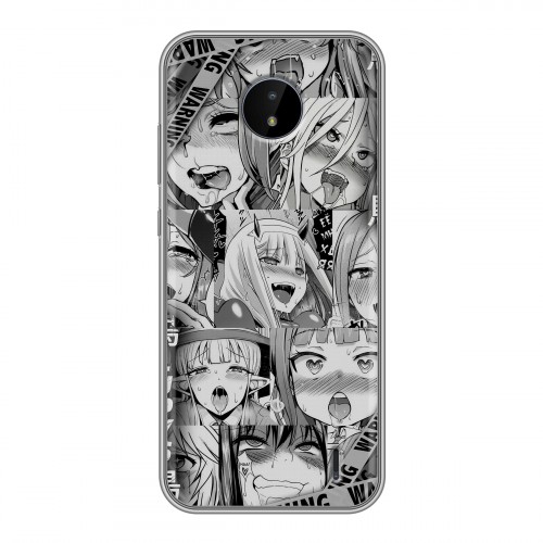 Дизайнерский силиконовый чехол для Nokia C20 Ahegao Ахегао Аниме