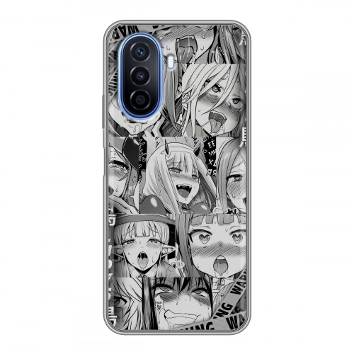 Дизайнерский силиконовый чехол для Huawei Nova Y70 Ahegao Ахегао Аниме