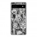 Дизайнерский силиконовый чехол для Google Pixel 6a Ahegao Ахегао Аниме