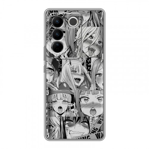 Дизайнерский силиконовый чехол для Vivo V27 Ahegao Ахегао Аниме