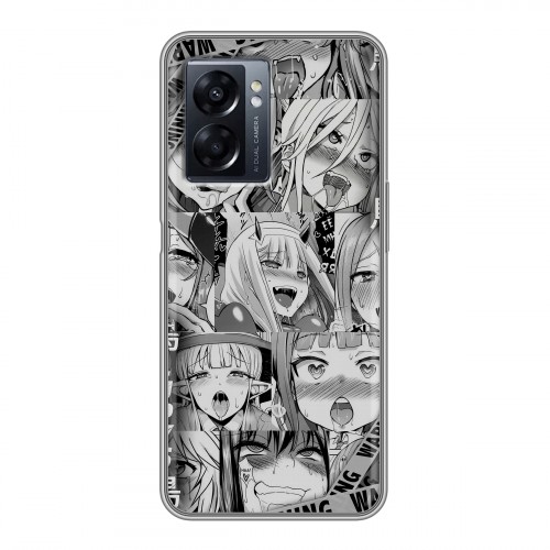 Дизайнерский силиконовый чехол для OPPO A57 5G Ahegao Ахегао Аниме