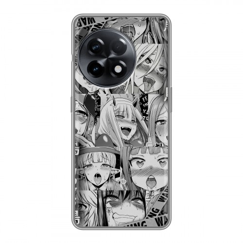 Дизайнерский силиконовый чехол для OnePlus 11R Ahegao Ахегао Аниме