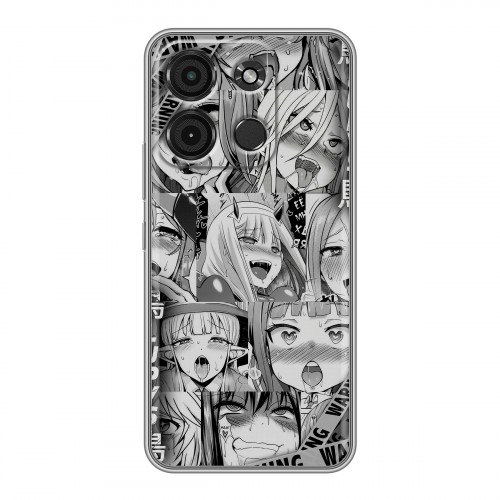 Дизайнерский силиконовый чехол для Itel A60s Ahegao Ахегао Аниме