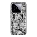 Дизайнерский силиконовый чехол для Xiaomi 14 Ahegao Ахегао Аниме