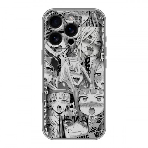 Дизайнерский силиконовый чехол для Iphone 16 Pro Ahegao Ахегао Аниме