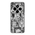 Дизайнерский силиконовый чехол для Xiaomi RedMi 14C Ahegao Ахегао Аниме