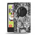 Дизайнерский силиконовый чехол для Nokia Lumia 1020 Ahegao Ахегао Аниме