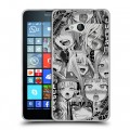 Дизайнерский пластиковый чехол для Microsoft Lumia 640 Ahegao Ахегао Аниме