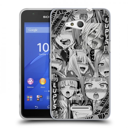Дизайнерский пластиковый чехол для Sony Xperia E4g Ahegao Ахегао Аниме