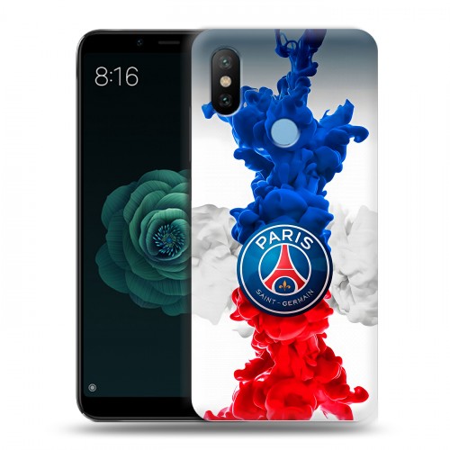 Дизайнерский силиконовый чехол для Xiaomi Mi A2 PSG ПСЖ