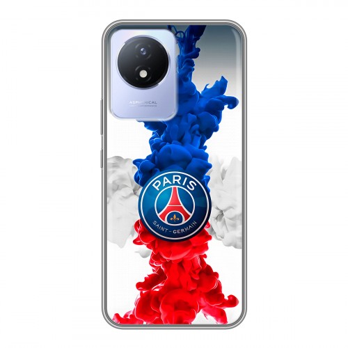 Дизайнерский силиконовый чехол для Vivo Y11 (2023) PSG ПСЖ
